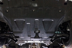 Защита картера двигателя и кпп композит 6 мм. АВС-Дизайн Hyundai Solaris 2017-2019 ― Auto-Clover