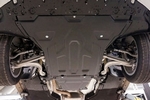 Защита картера двигателя и кпп композит 6 мм. АВС-Дизайн Audi A4 2015-2019
