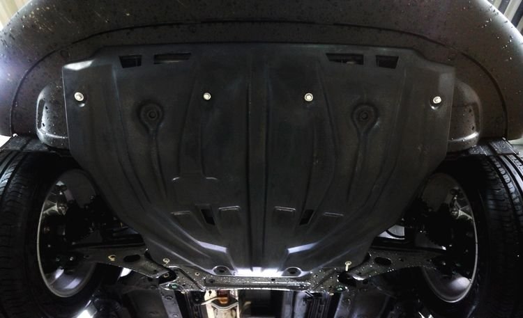 Защита картера двигателя и кпп композит 8 мм. АВС-Дизайн Hyundai ix35 2009-2015 no.9265