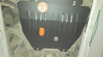 Защита картера двигателя и кпп сталь 2 мм. ALFeco Renault Megane III 2008-2016