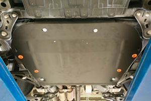Защита картера двигателя и кпп сталь 2 мм. ALFeco Cadillac XT5 2016-2019 ― Auto-Clover