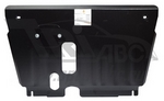 Защита картера двигателя и кпп сталь 2 мм. ALFeco Toyota Yaris 2005-2013