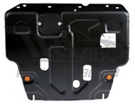 Защита картера двигателя и кпп сталь 2 мм. ALFeco Nissan Tiida 2006-2012