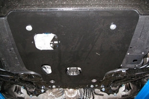 Защита картера двигателя и кпп сталь 2 мм. ALFeco Honda Jazz II 2007-2013 ― Auto-Clover