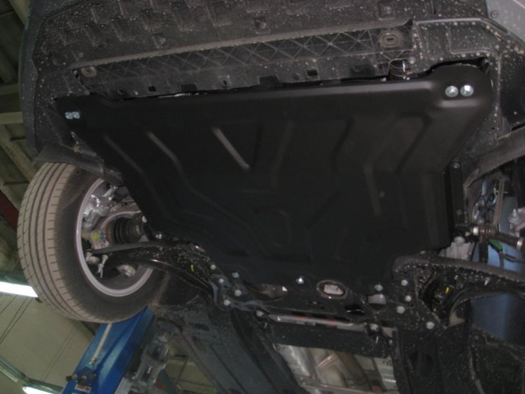 Защита картера двигателя и кпп сталь 2 мм. ALFeco Audi A3 2013-2019 no.4674