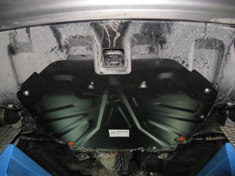 Защита картера двигателя и кпп сталь 2 мм. ALFeco Hyundai Santa Fe 2010-2012 no.4701