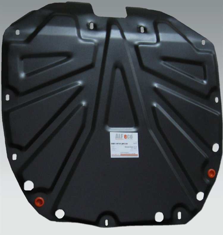 Защита картера двигателя и кпп сталь 2 мм. ALFeco Hyundai Santa Fe 2010-2012 no.4701