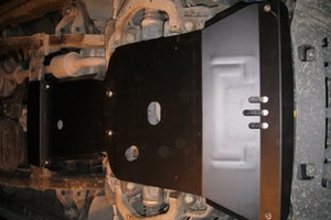 Защита картера двигателя сталь 2 мм. ALFeco SsangYong Kyron 2005-2015 ― Auto-Clover