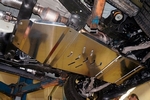 Защита кпп и рк алюминий 4 мм. АВС-Дизайн Cadillac Escalade 2015-2019