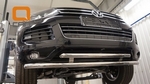 Защита переднего бампера двойная (d 60/60) Can Otomotiv Volkswagen Touareg II 2010-2018