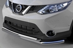Защита переднего бампера двойная (d 60/60) Can Otomotiv Nissan Qashqai 2014-2019