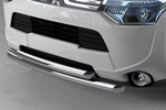 Защита переднего бампера двойная (d 60/60) Can Otomotiv Mitsubishi Outlander III 2013-2019