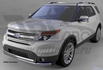 Защита переднего бампера двойная (d 60/60) Can Otomotiv Ford Explorer 2011-2019