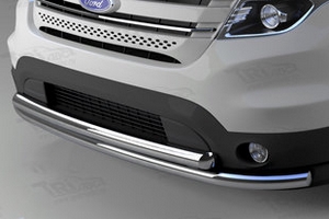 Защита переднего бампера двойная (d 60/60) Can Otomotiv Ford Explorer 2011-2019 ― Auto-Clover