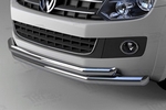 Защита переднего бампера двойная (d 76/60) Can Otomotiv Volkswagen Amarok 2010-2019