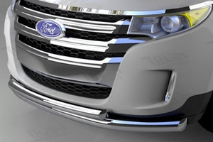 Защита переднего бампера двойная (d 76/60) Can Otomotiv Ford Edge 2007-2019 ― Auto-Clover