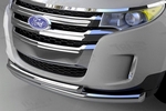 Защита переднего бампера двойная (d 76/60) Can Otomotiv Ford Edge 2007-2019