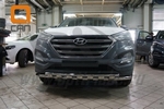Защита переднего бампера двойная Shark (d 60/42) Can Otomotiv Hyundai Tucson 2015-2019
