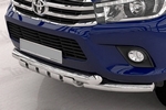 Защита переднего бампера двойная Shark (d 76/76) Can Otomotiv Toyota Hilux 2015-2019