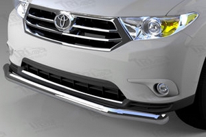 Защита переднего бампера одинарная (d 60) Can Otomotiv Toyota Highlander 2008-2013 ― Auto-Clover