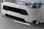 Защита переднего бампера одинарная (d 60) Can Otomotiv Mitsubishi Outlander III 2013-2019