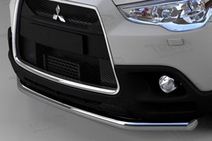 Защита переднего бампера одинарная (d 60) Can Otomotiv Mitsubishi ASX 2010-2019 ― Auto-Clover