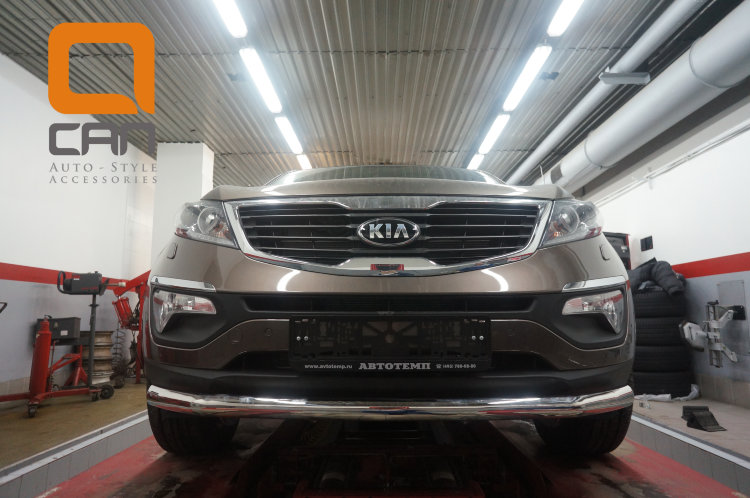 Защита переднего бампера одинарная (d 60) Can Otomotiv KIA Sportage 2010-2015 no.11255