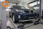 Защита переднего бампера одинарная (d 60) Can Otomotiv KIA Sorento 2013-2017