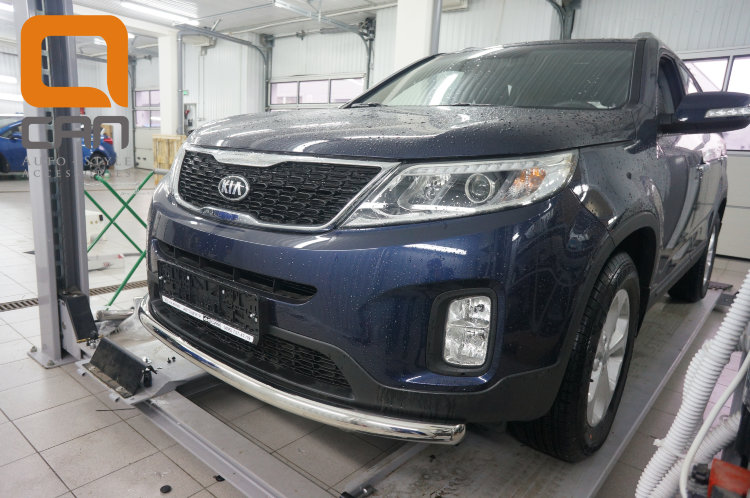 Защита переднего бампера одинарная (d 60) Can Otomotiv KIA Sorento 2013-2017 no.11268