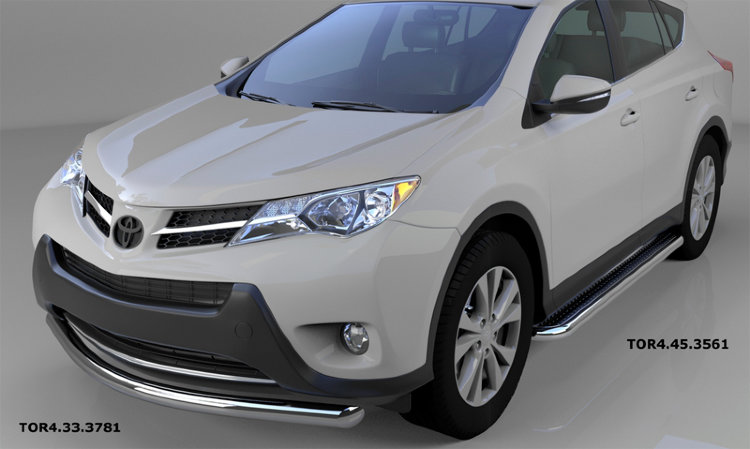Защита переднего бампера одинарная (d 76) Can Otomotiv Toyota RAV4 2013-2019 no.11058
