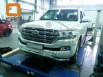 Защита переднего бампера одинарная волна (d 76/60) Can Otomotiv Toyota Land Cruiser 200 2007-2019