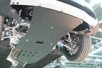 Защита радиатора и картера двигателя алюминий 4 мм. ALFeco BMW X1 (E84) 2009-2015