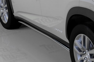 Защита штатных порогов (d 42) Can Otomotiv Lexus NX 2014-2019 ― Auto-Clover