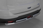 Защита заднего бампера двойная (d 60/42) Can Otomotiv Nissan X-Trail 2014-2019
