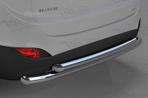 Защита заднего бампера двойная (d 60/60) Can Otomotiv Hyundai ix35 2009-2015 ― Auto-Clover
