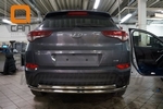 Защита заднего бампера двойная (d 60/60) Can Otomotiv Hyundai Tucson 2015-2019