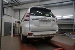Защита заднего бампера двойная (d 76/60) Can Otomotiv Toyota Land Cruiser Prado 150 2010-2019