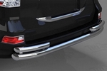 Защита заднего бампера двойная (d 76/60) Can Otomotiv Lexus GX460 2010-2019