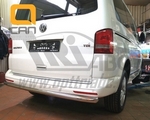 Защита заднего бампера одинарная (d 60) Can Otomotiv Volkswagen Transporter T5 2003-2015