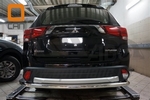 Защита заднего бампера одинарная (d 60) Can Otomotiv Mitsubishi Outlander III 2013-2019