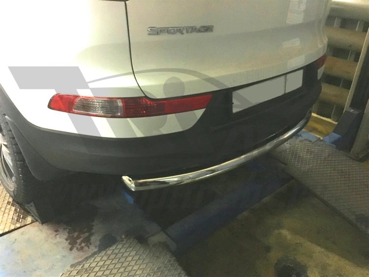 Защита заднего бампера одинарная короткая (d 60) Can Otomotiv KIA Sportage 2010-2015 no.11259