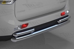 Защита заднего бампера одинарная с уголками (d 60/42) Can Otomotiv Mitsubishi Outlander III 2013-2019