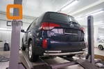 Защита заднего бампера одинарная с уголками (d 60/42) Can Otomotiv KIA Sorento 2013-2017
