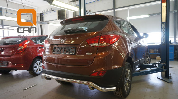 Защита заднего бампера одинарная волна (d 60) Can Otomotiv Hyundai ix35 2009-2015 no.11253