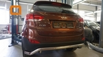 Защита заднего бампера одинарная волна (d 60) Can Otomotiv Hyundai ix35 2009-2015