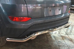 Защита заднего бампера одинарная волна (d 60) Can Otomotiv Hyundai Tucson 2015-2019 ― Auto-Clover