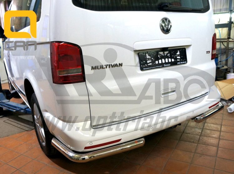 Защита заднего бампера уголки (d 60) Can Otomotiv Volkswagen Transporter T5 2003-2015 no.11029