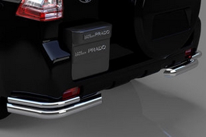 Защита заднего бампера уголки (d 70/42) Can Otomotiv Toyota Land Cruiser Prado 150 2010-2019 ― Auto-Clover