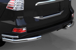 Защита заднего бампера уголки (d 76/42) Can Otomotiv Lexus GX460 2010-2019 ― Auto-Clover