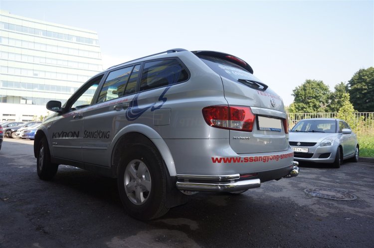 Защита заднего бампера уголки (d 76/42) Can Otomotiv SsangYong Kyron 2005-2015 no.11222
